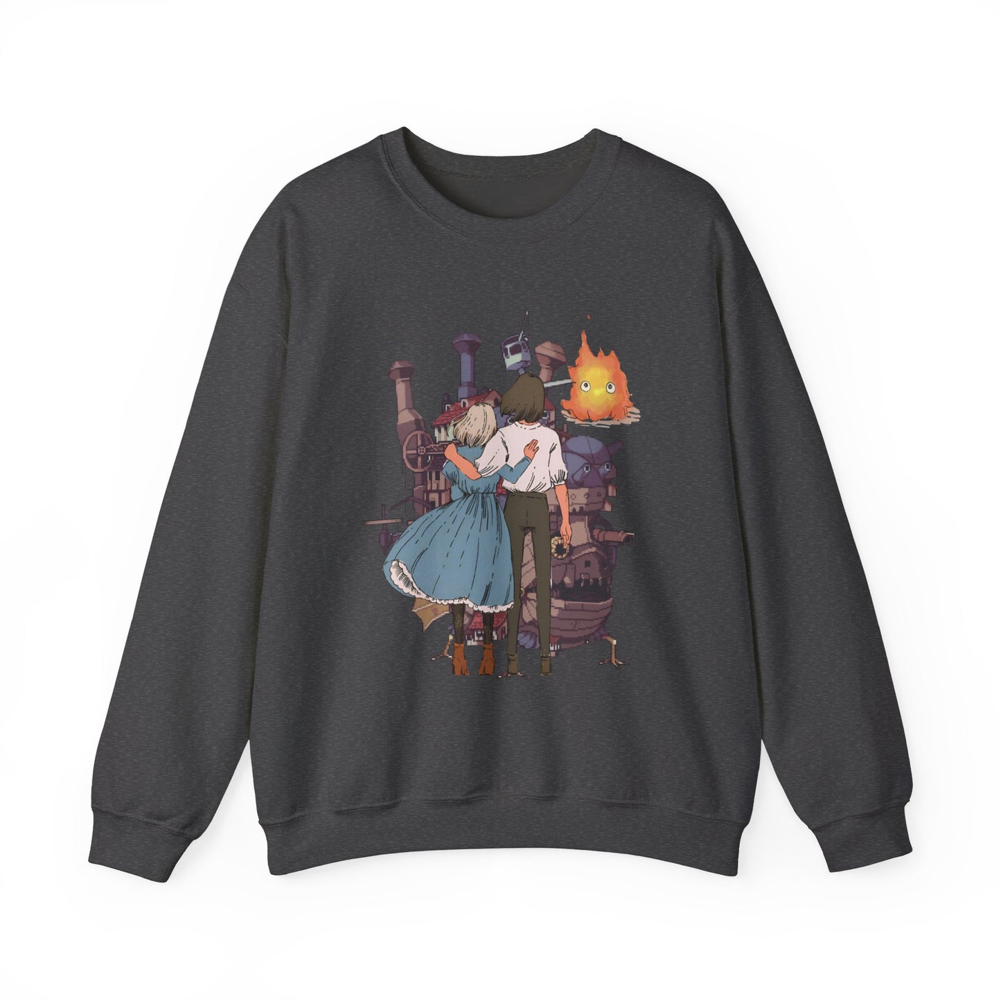 Howl's Moving Castle Love Sweatshirt – 100% Cotton Studio Ghibli Anime Sweatshirt