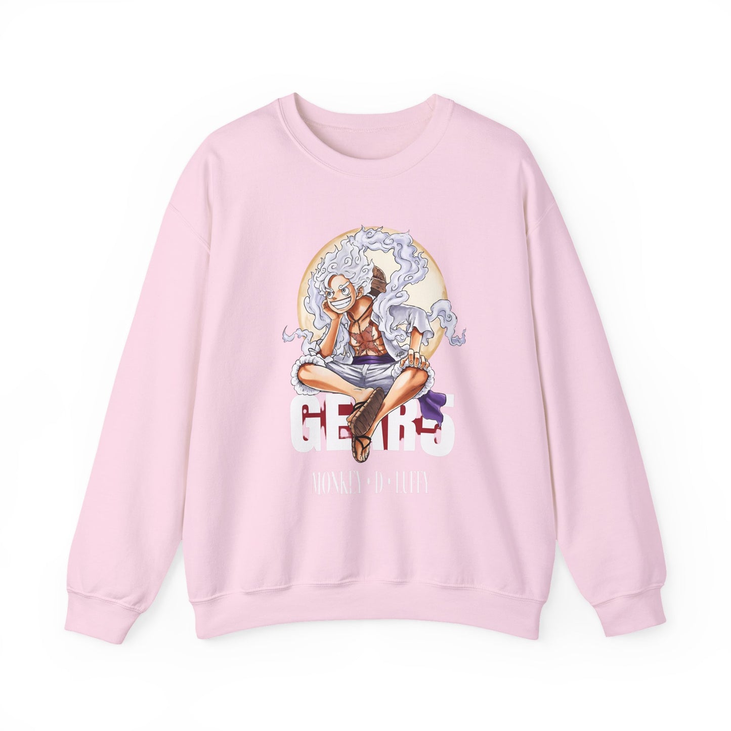 Monkey D. Luffy Gear 5 Sweatshirt – 100% Cotton Anime Pullover | One Piece Gear Fifth Crewneck
