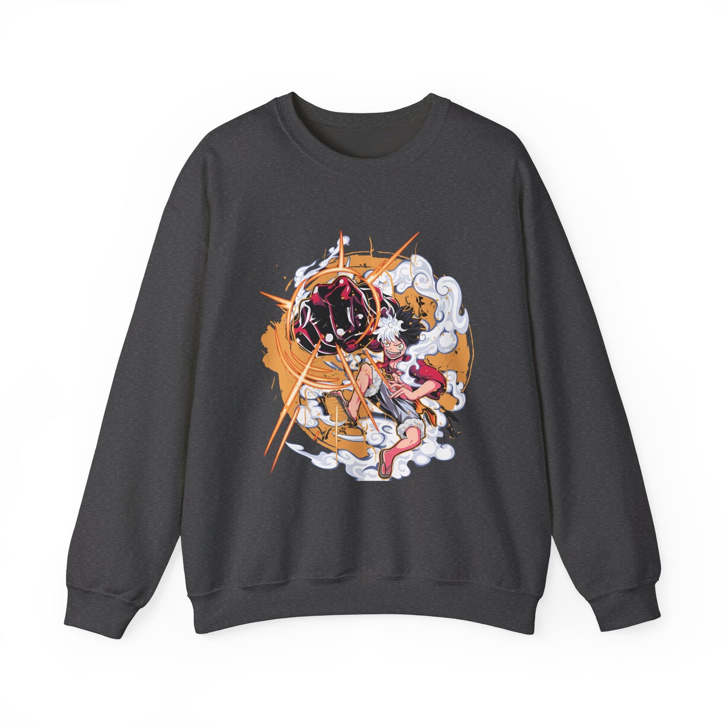 Power Luffy Sweatshirt – 100% Cotton One Piece Anime Pullover for Fans