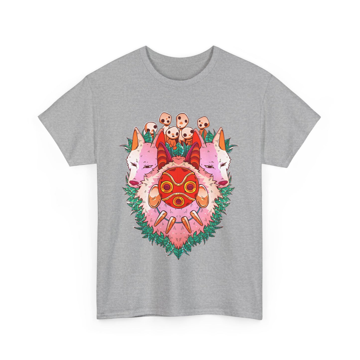 Mononoke Ghibli Art T-Shirt | Princess Mononoke Anime Cotton Tee