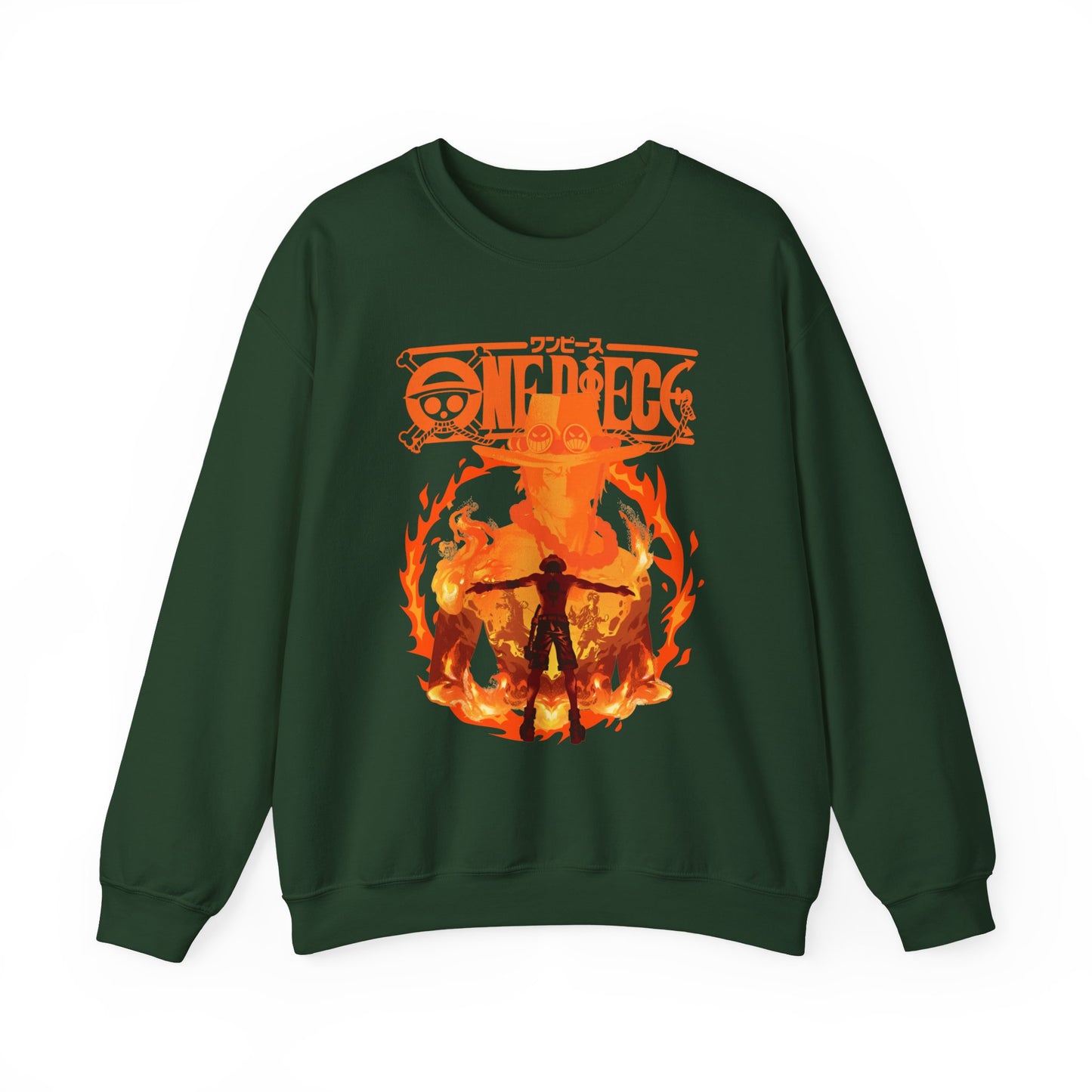 Portgas D. Ace Sweatshirt 100% Cotton – One Piece Anime Hoodie for Fans