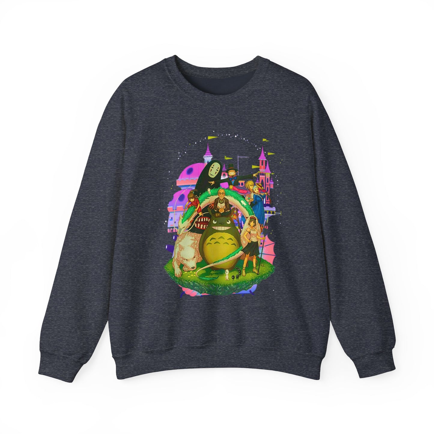Hayao Miyazaki Characters Sweatshirt – 100% Cotton Studio Ghibli Anime Pullover