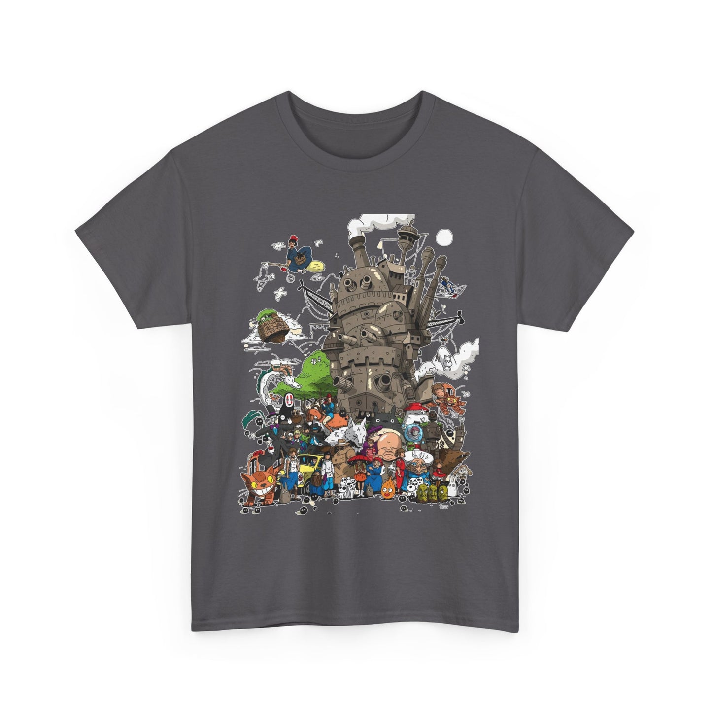 All Ghibli Characters T-Shirt – 100% Cotton Anime Fan Tee