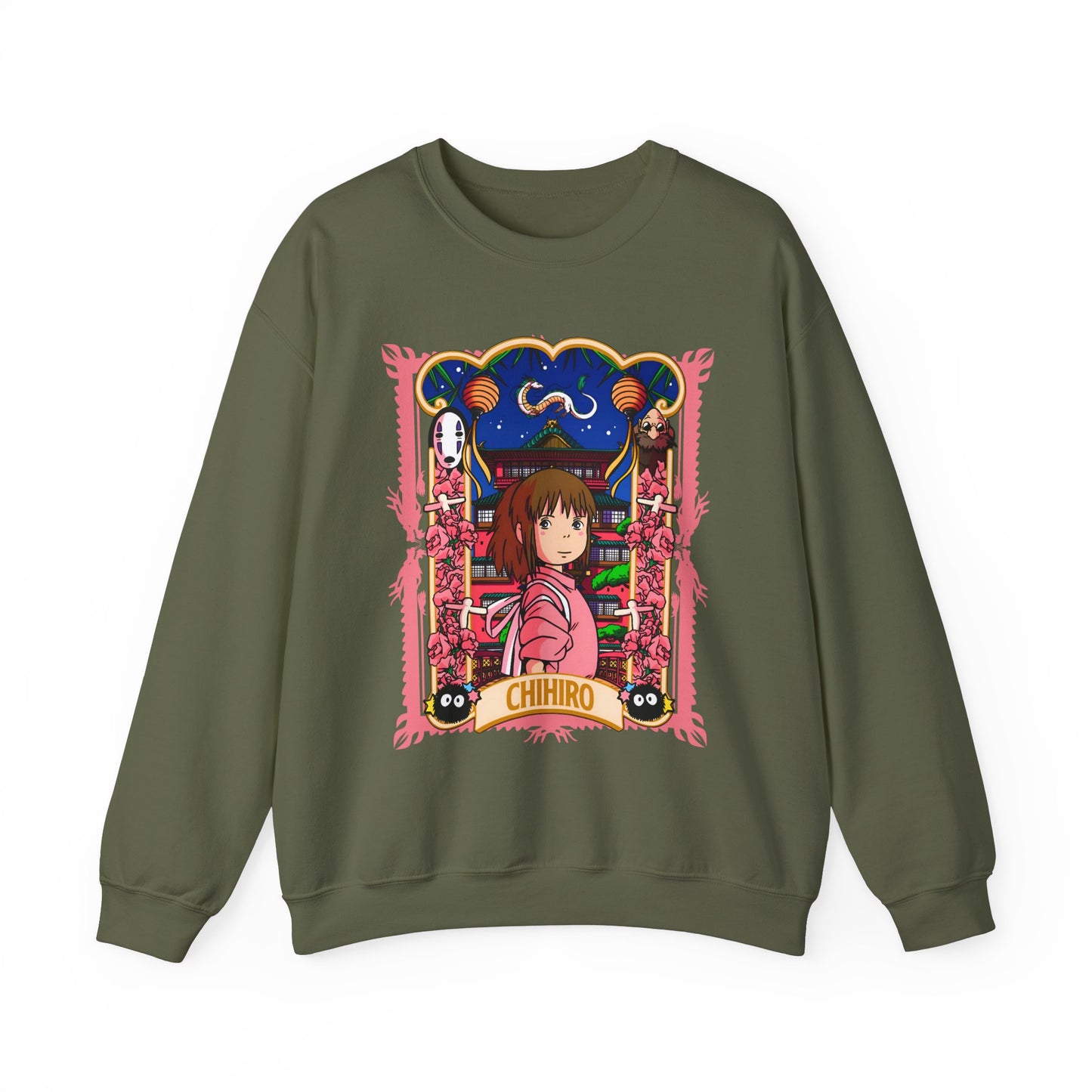 Spirited Away Chihiro Sweatshirt – 100% Cotton Studio Ghibli Pullover for Anime Fans