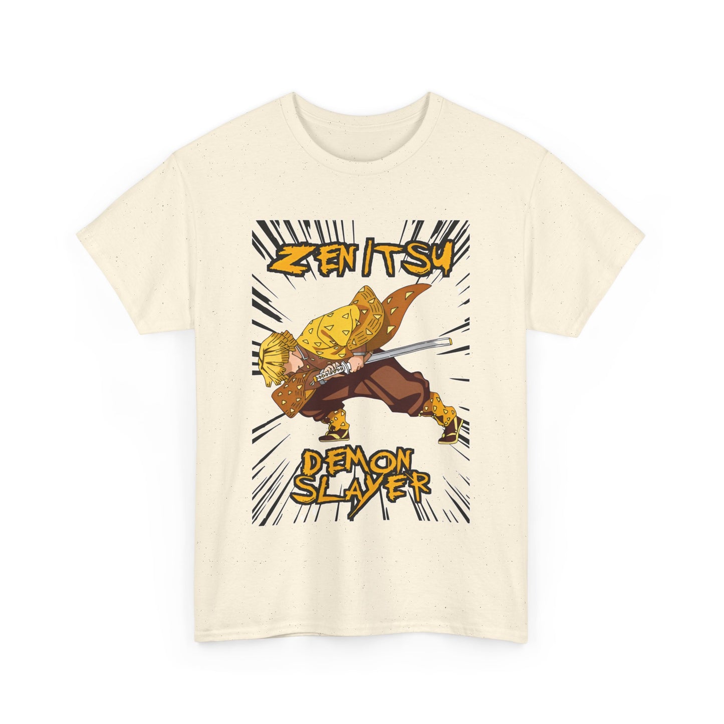 Zenitsu Agatsuma T-Shirt – 100% Cotton Demon Slayer Anime Shirt