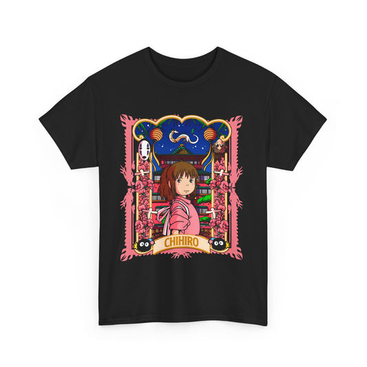 Spirited Away Chihiro T-Shirt – 100% Cotton Studio Ghibli Tee for Anime Fans
