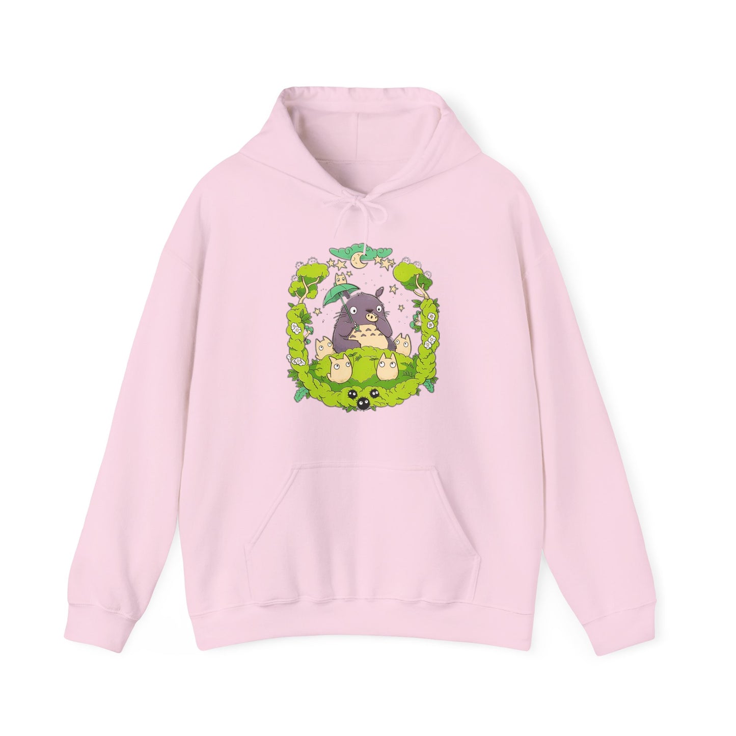 Totoro Forest Magic Hoodie – 100% Cotton Studio Ghibli Hoodie Inspired by My Neighbor Totoro
