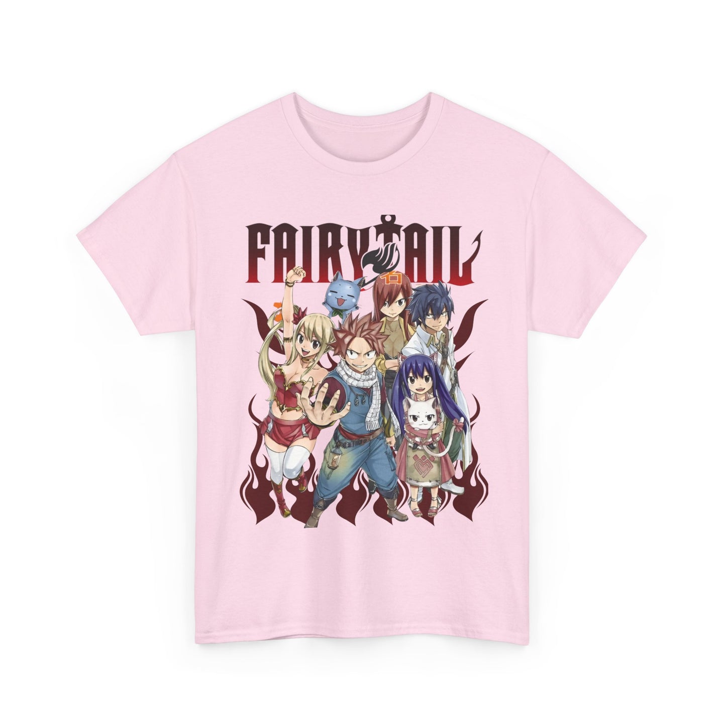 Natsu Dragneel Fairy Tail T-Shirt – 100% Cotton Anime Tee Featuring the Fire Dragon Slayer