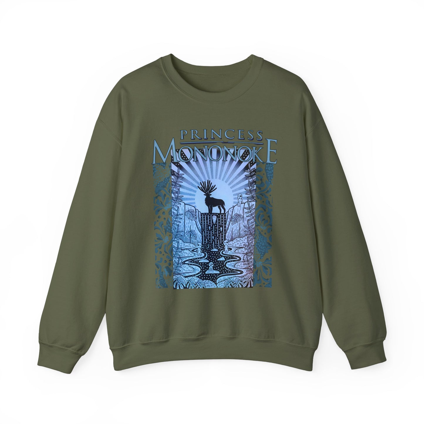 Mononoke Princess Forest Spirit Sweatshirt – 100% Cotton Studio Ghibli Inspired Anime Pullover
