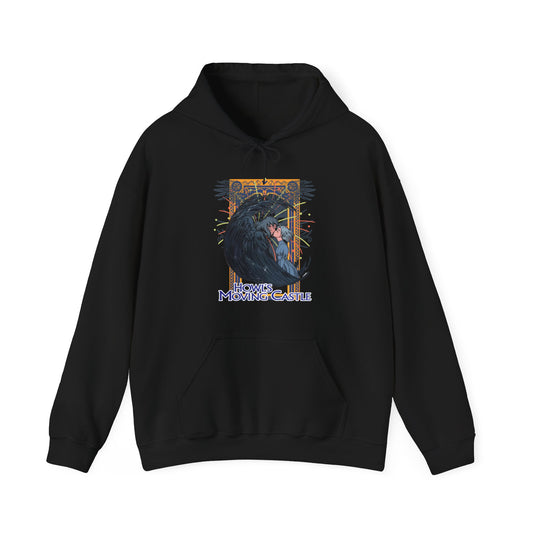 Howl’s Moving Castle Hoodie – 100% Cotton Studio Ghibli Pullover for Anime Fans