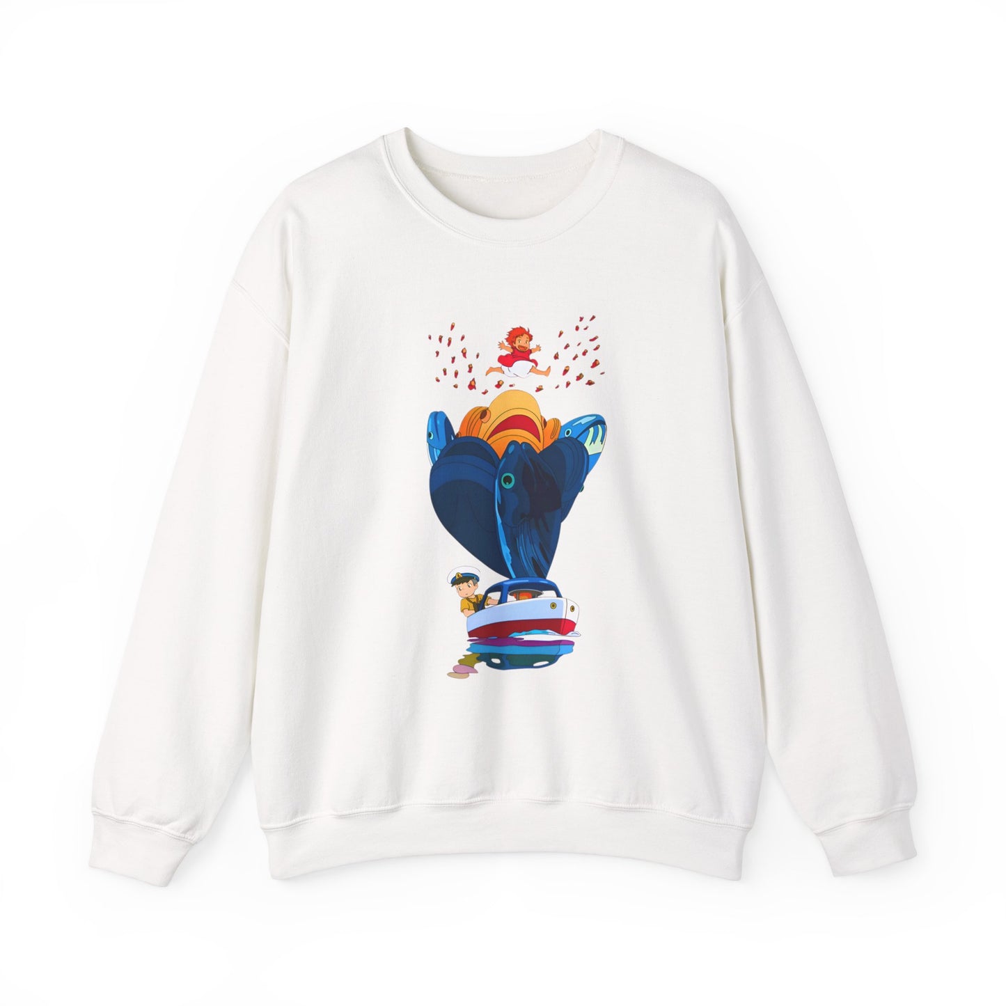 Ponyo and Sosuke Sea Dreams Sweatshirt – 100% Cotton Studio Ghibli Anime Pullover