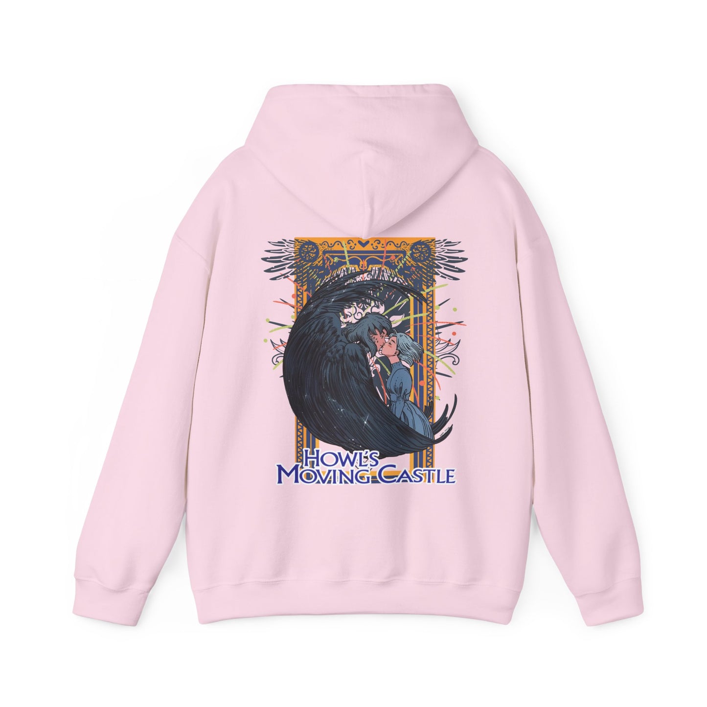 Howl’s Moving Castle Back Print Hoodie – 100% Cotton Studio Ghibli Sweatshirt for Anime Fans