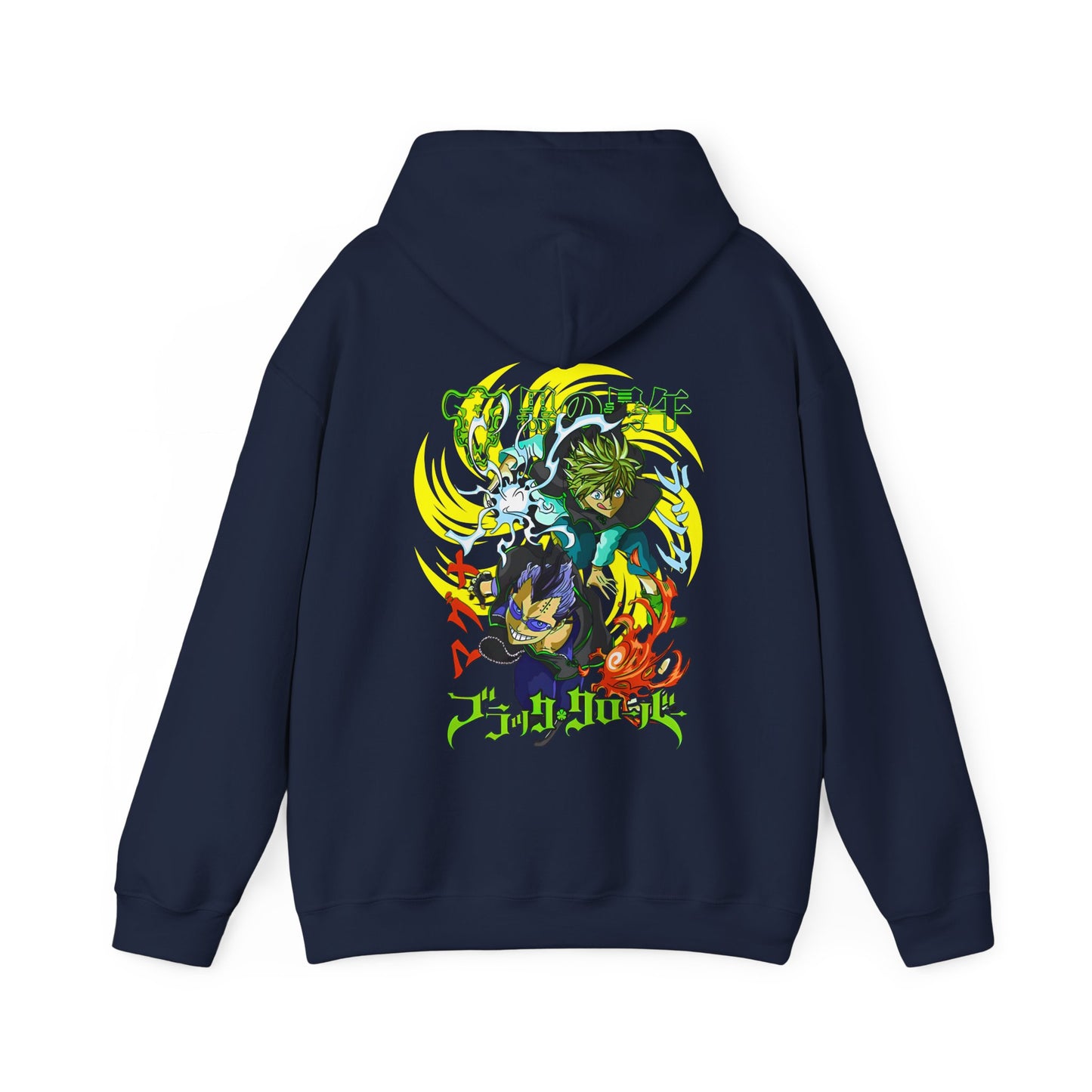 Magna and Luck Black Clover Back Print Hoodie – 100% Cotton Anime Sweatshirt for True Fans