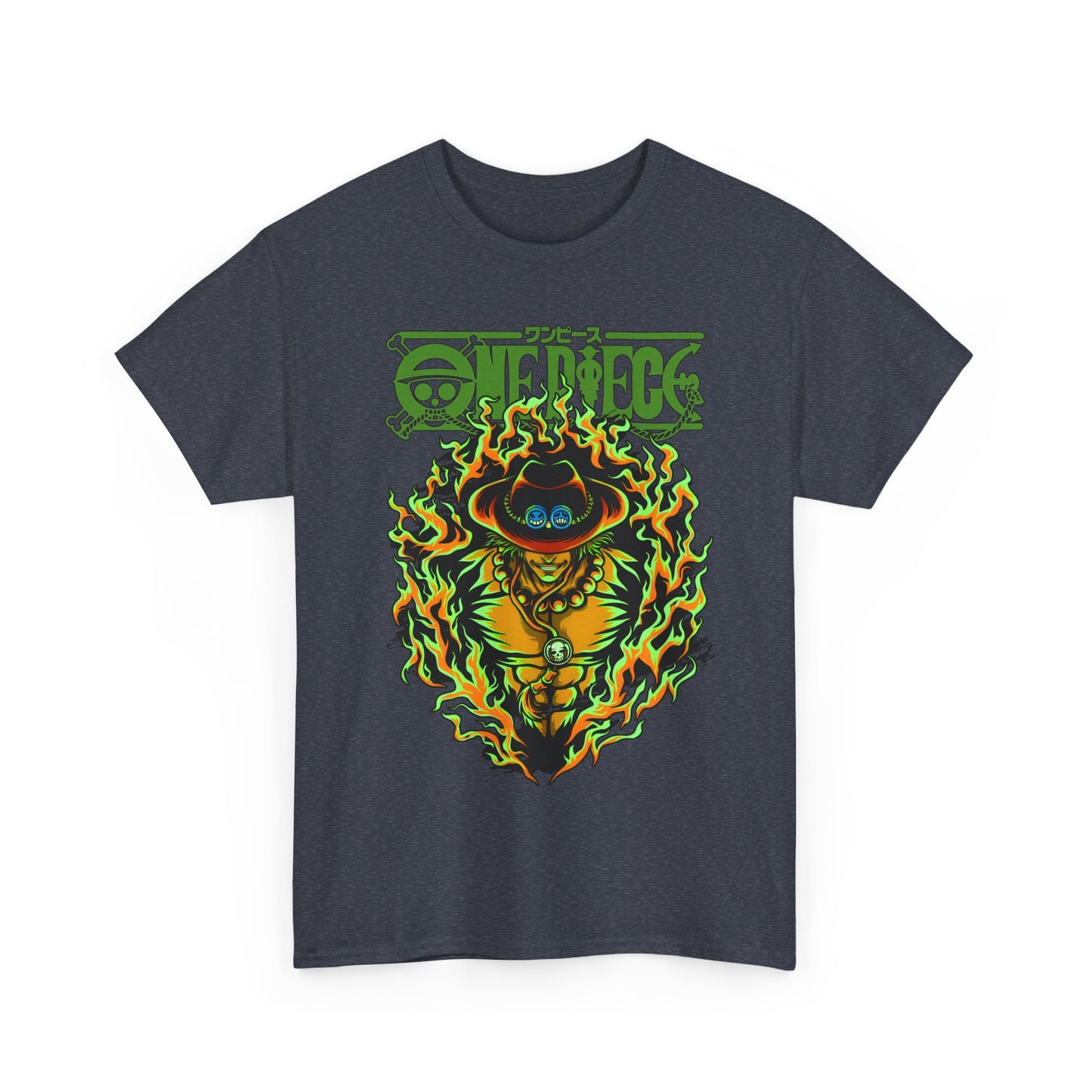 Portgas D. Ace One Piece T-Shirt – 100% Cotton Anime Tee for Fire Fist Fans