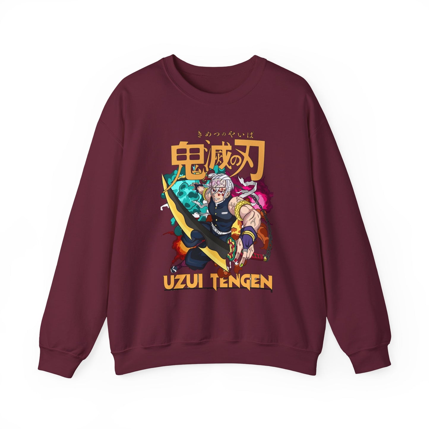 Uzui Tengen Demon Slayer Sweatshirt – 100% Cotton Anime Pullover for Stylish Kimetsu no Yaiba Fans