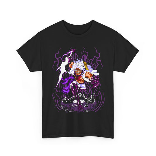 Luffy Gear 5 One Piece T-Shirt – 100% Cotton Anime Tee for Straw Hat Fans