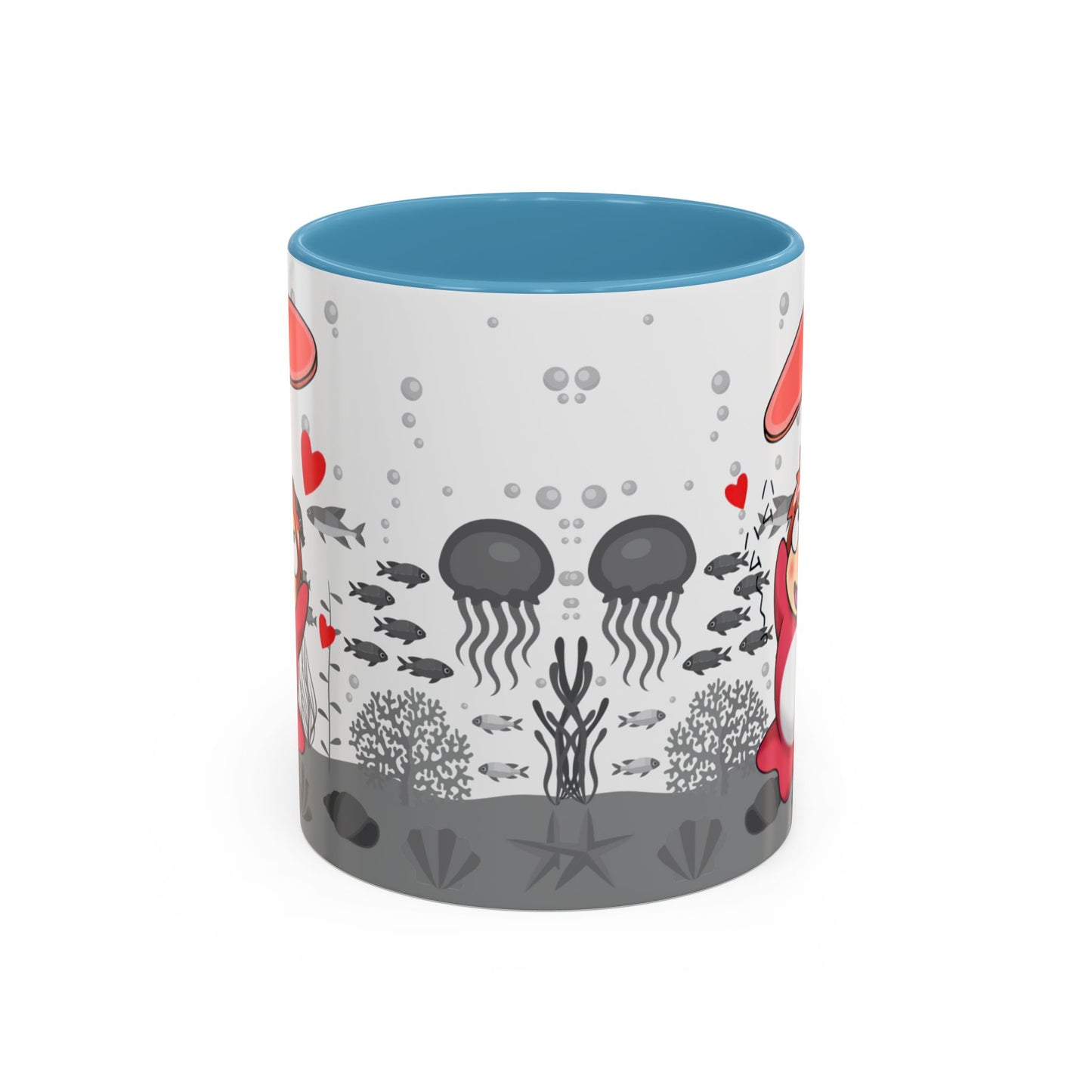 Ponyo Ham Accent Handle Mug – Studio Ghibli Coffee Cup – 11oz & 15oz Anime Gift for Fans