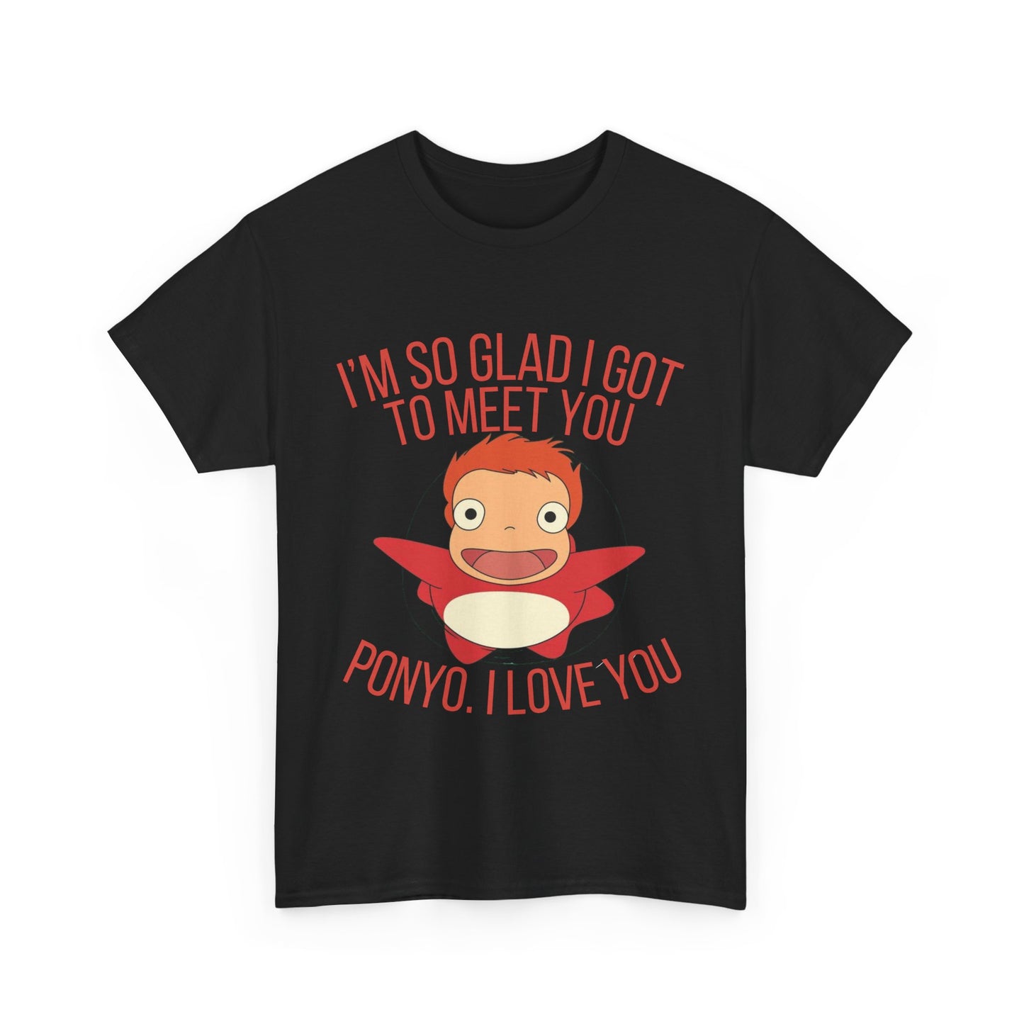 Ponyo Studio Ghibli Art T-Shirt 100% Cotton Anime Tee