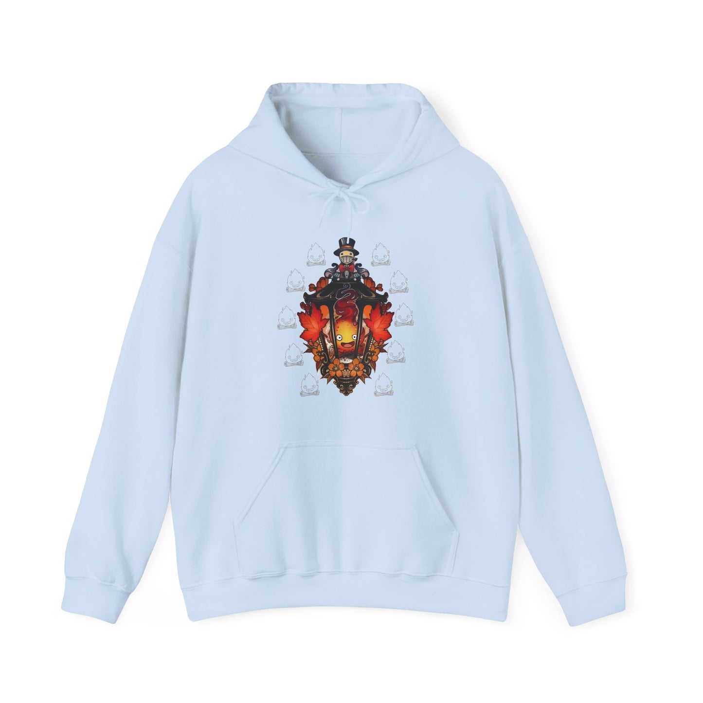 Calcifer Hoodie – 100% Cotton Howl's Moving Castle Pullover | Studio Ghibli Anime Apparel