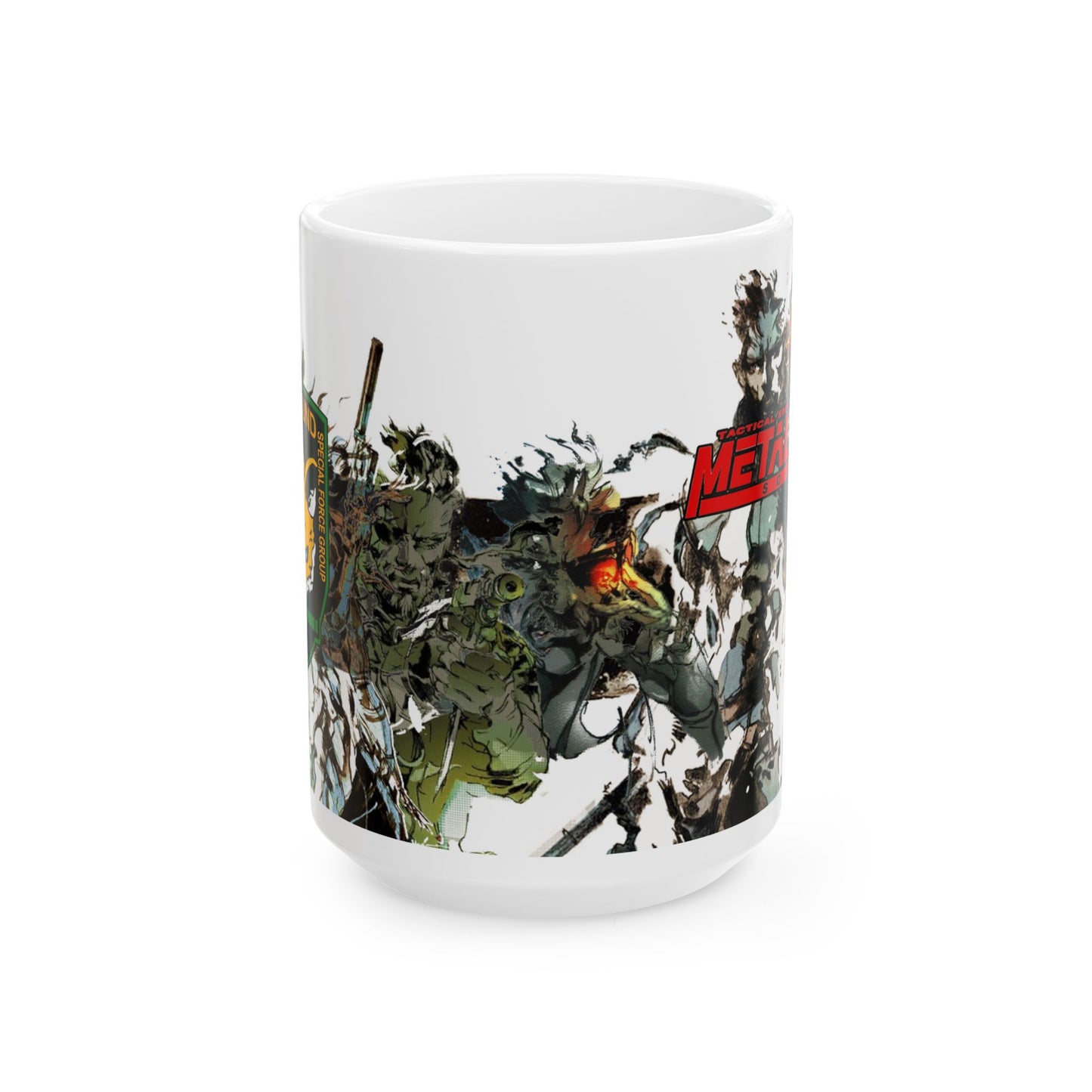 Metal Gear Fox Hound Mug – 11oz & 15oz Ceramic Coffee Cup – Tactical Espionage Action Gamer Gift