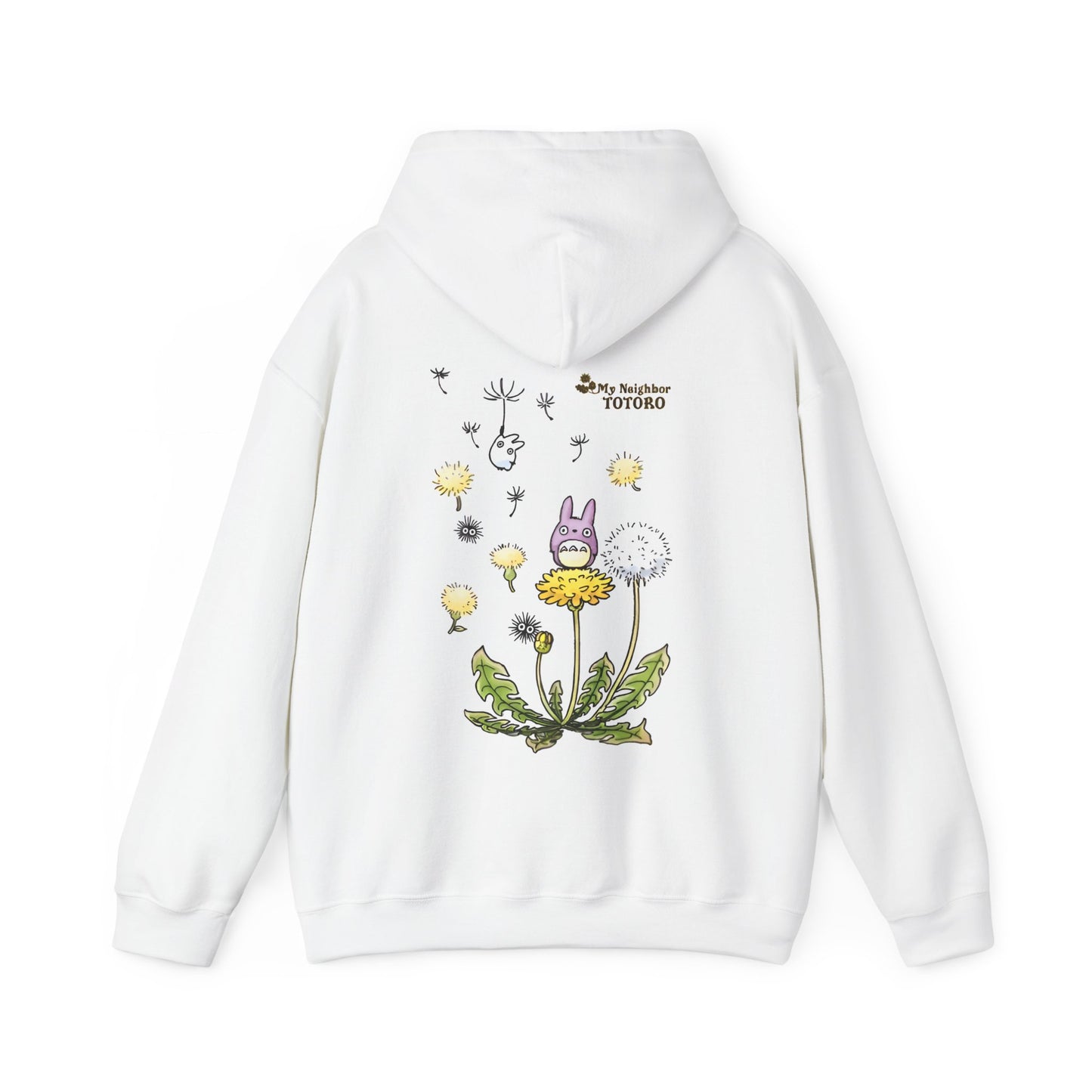 My Neighbor Totoro Woods Hoodie with Back Print – 100% Cotton Studio Ghibli Forest Design