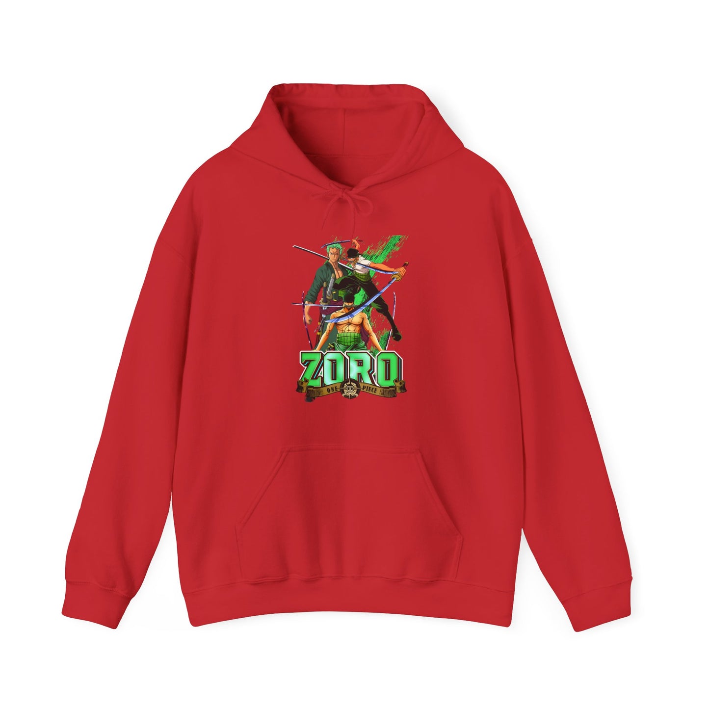 Roronoa Zoro Sword Hoodie – 100% Cotton One Piece Anime Hoodie for Zoro Fans