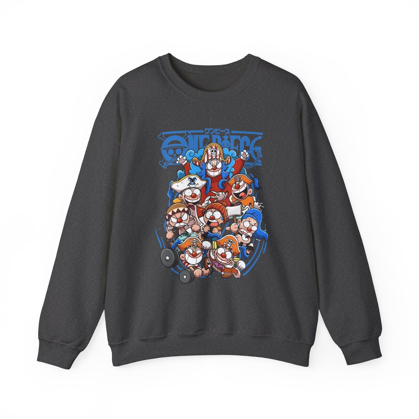 Buggy the Star Clown One Piece Sweatshirt – 100% Cotton Anime Pullover for One Piece Fans