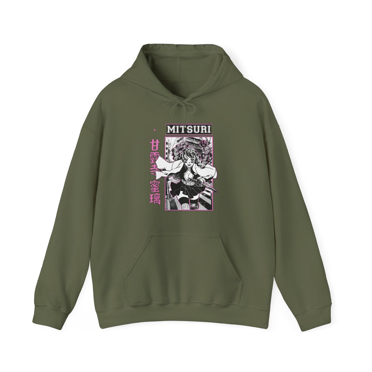 Mitsuri Kanroji Demon Slayer Hoodie – 100% Cotton Love Hashira Anime Pullover