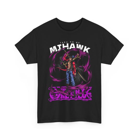 Dracule Mihawk One Piece T-Shirt – 100% Cotton Anime Tee for Warlord Fans