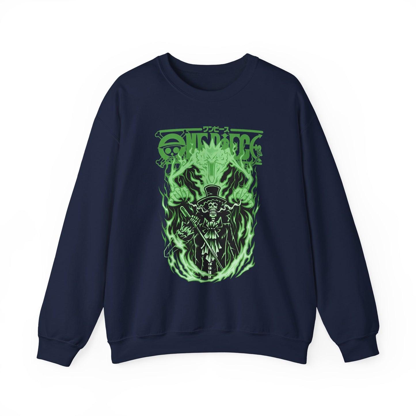 Brook One Piece Sweatshirt – 100% Cotton Anime Pullover for Soul King Fans