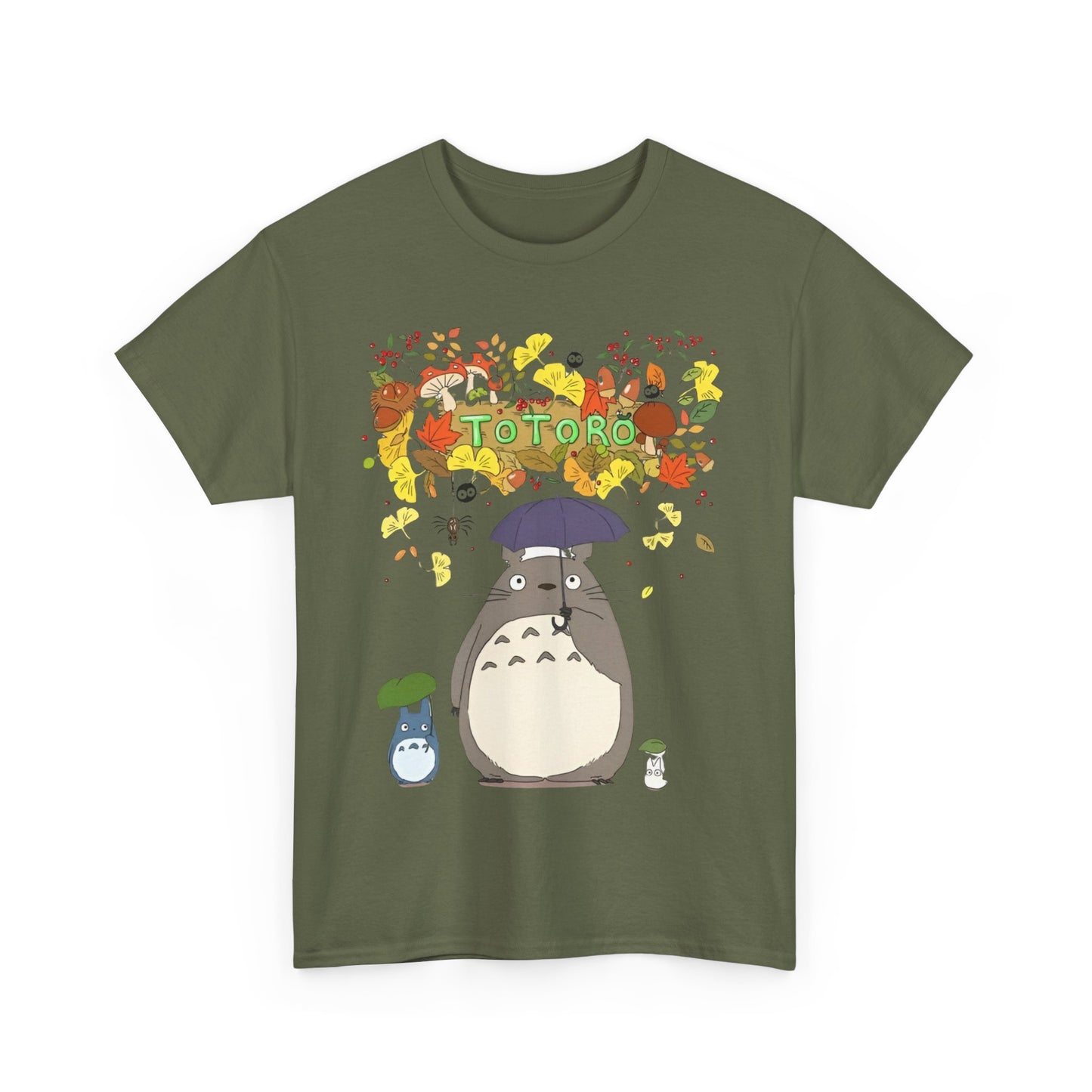Totoro Flowers T-Shirt – 100% Cotton Studio Ghibli Floral Anime Tee