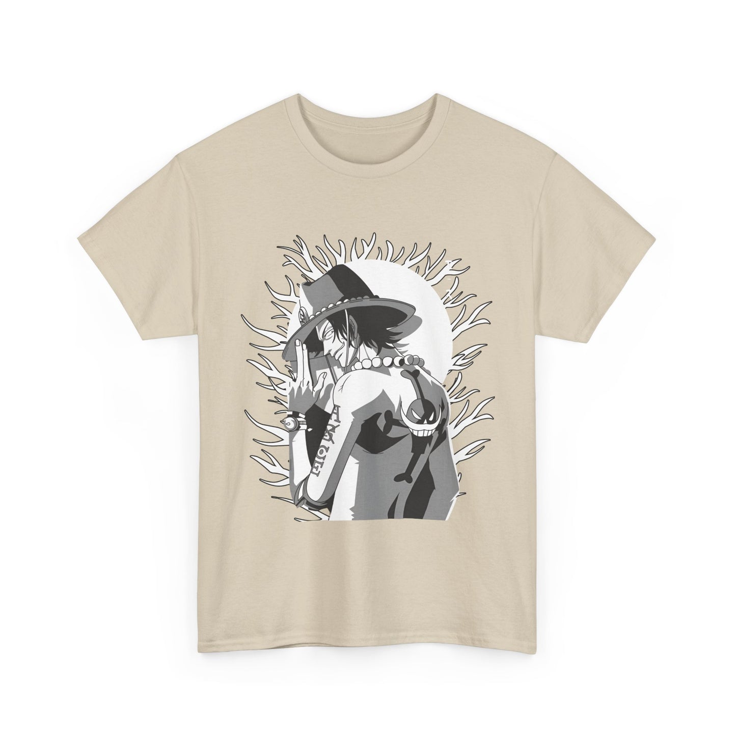 Portgas D. Ace One Piece T-Shirt – 100% Cotton Anime Tee for Fire Fist Fans