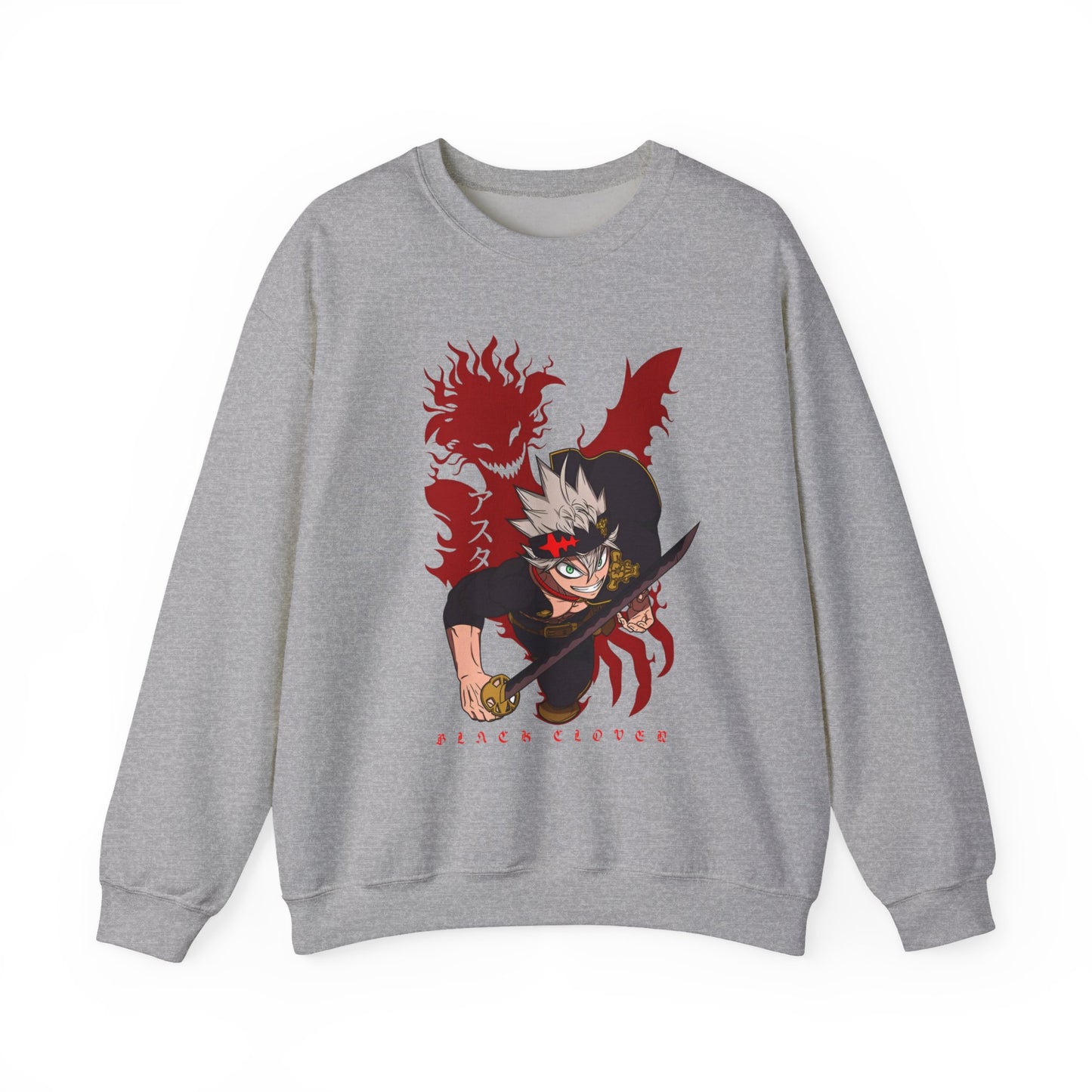 Asta Black Clover Sweatshirt – 100% Cotton Anime Pullover for True Magic Knight Fans