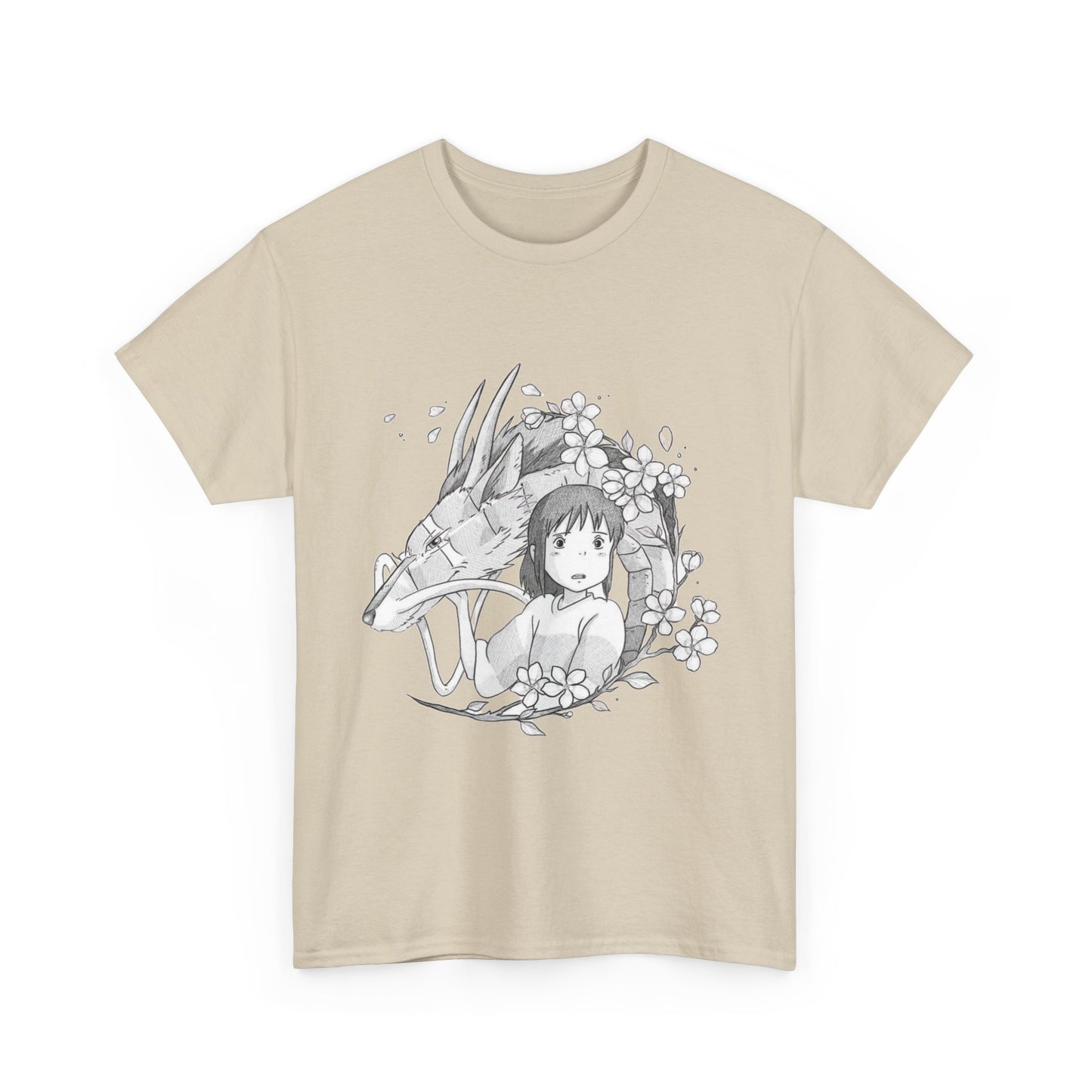 Chihiro and Haku T-Shirt – Spirited Away Ghibli Cotton Tee