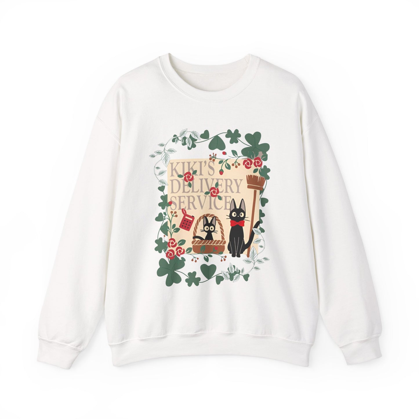 Kiki’s Delivery Service Sweatshirt – 100% Cotton Studio Ghibli Pullover for Anime Fans