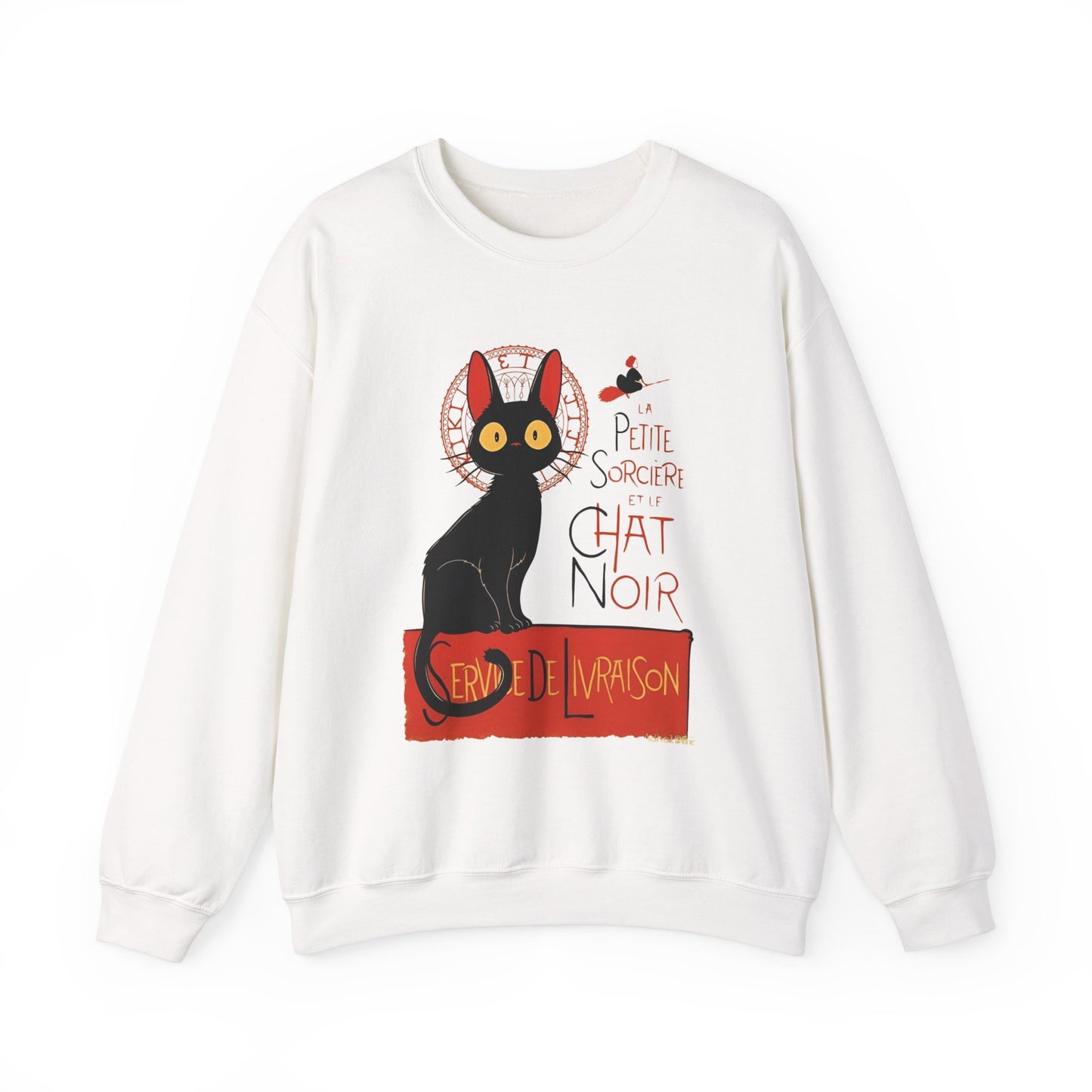 Kiki's Delivery Service Sweatshirt – 100% Cotton Studio Ghibli "Service de Livraison" Cozy Pullover