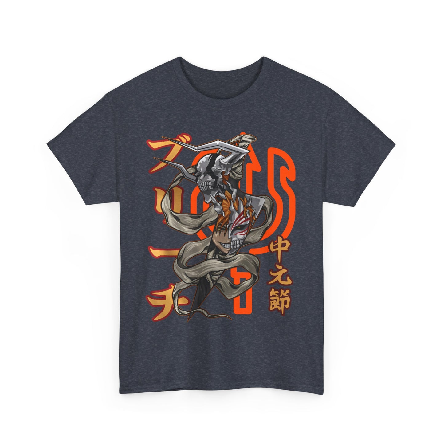 Ichigo Kurosaki Bleach T-Shirt – 100% Cotton Anime Tee for Soul Reaper Fans