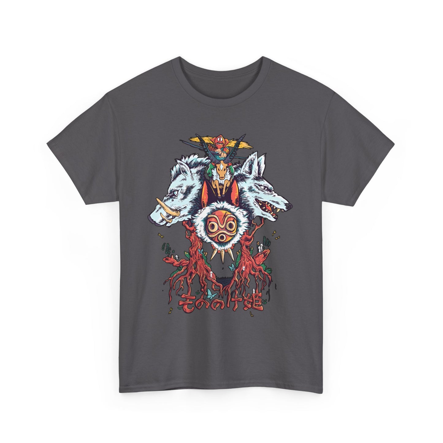 Mononoke Princess Shirt – Ghibli Cotton T-Shirt for Anime Lovers