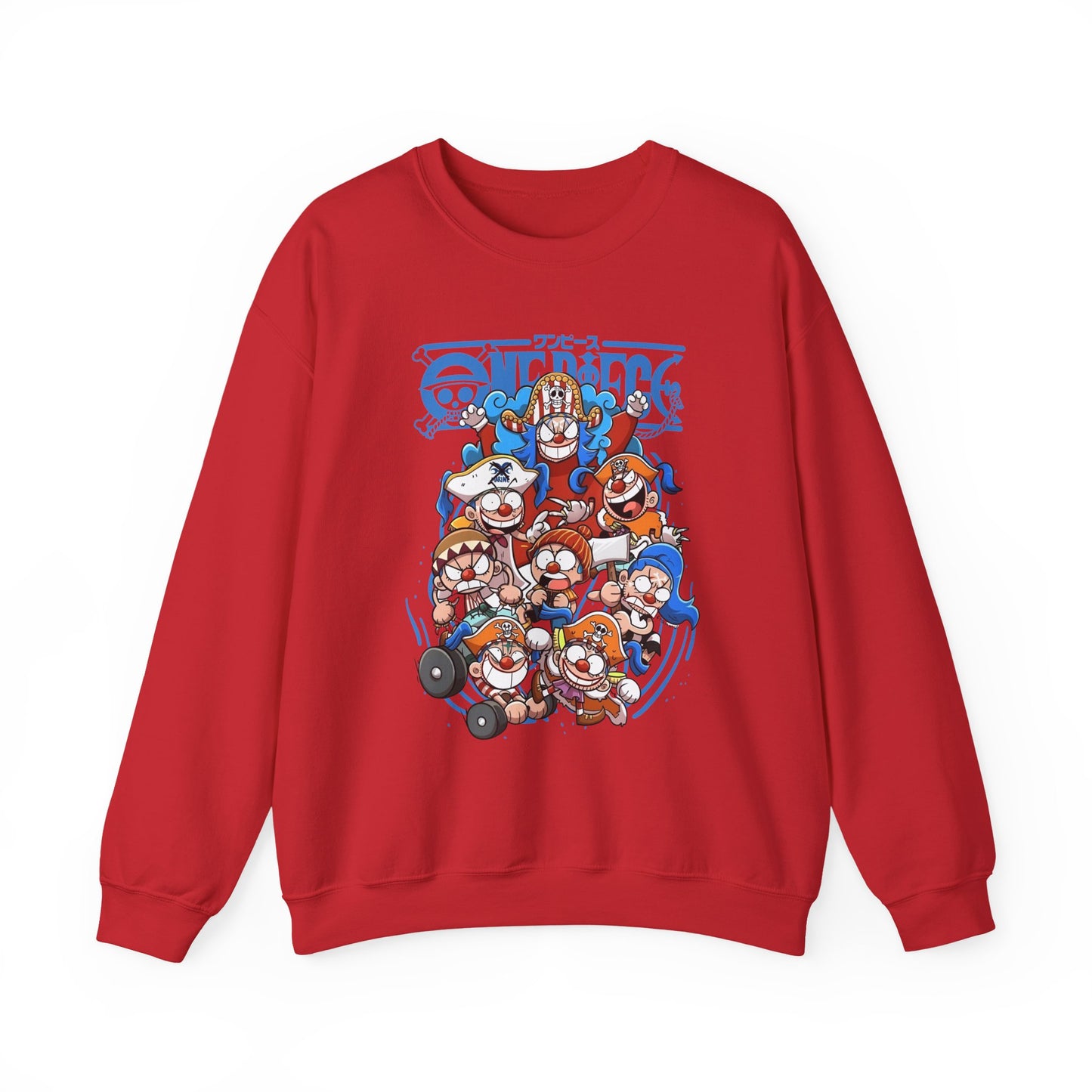Buggy the Star Clown One Piece Sweatshirt – 100% Cotton Anime Pullover for One Piece Fans