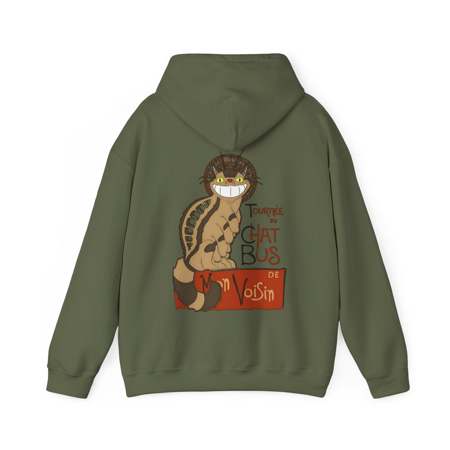 Catbus Back Print Hoodie – 100% Cotton Studio Ghibli Hoodie from My Neighbor Totoro
