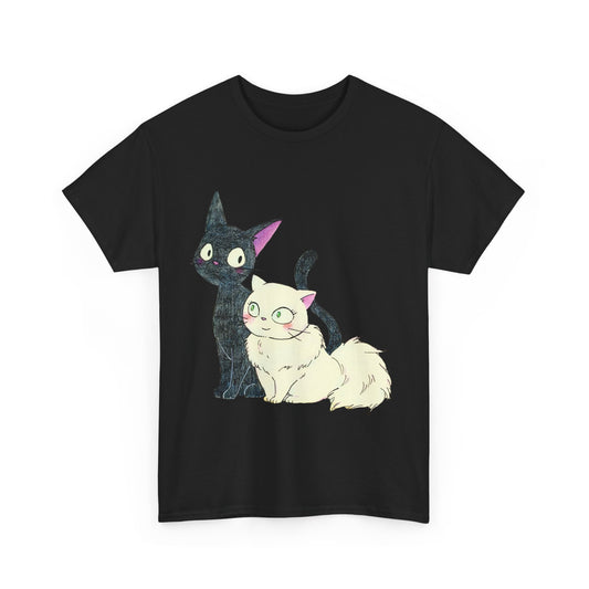 Jiji Cat Lover Shirt – Ghibli Anime Cotton Tee for Cat Fans