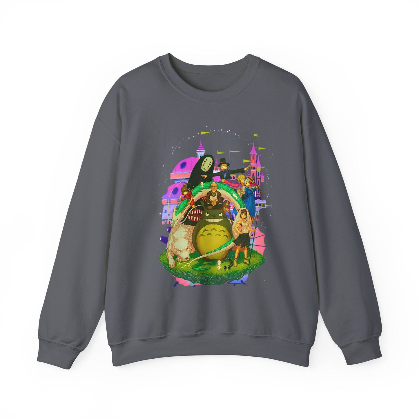 Hayao Miyazaki Characters Sweatshirt – 100% Cotton Studio Ghibli Anime Pullover