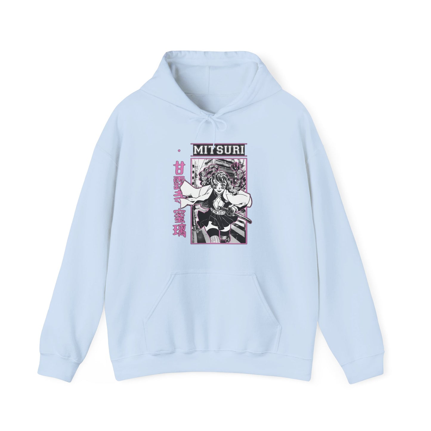 Mitsuri Kanroji Demon Slayer Hoodie – 100% Cotton Love Hashira Anime Pullover