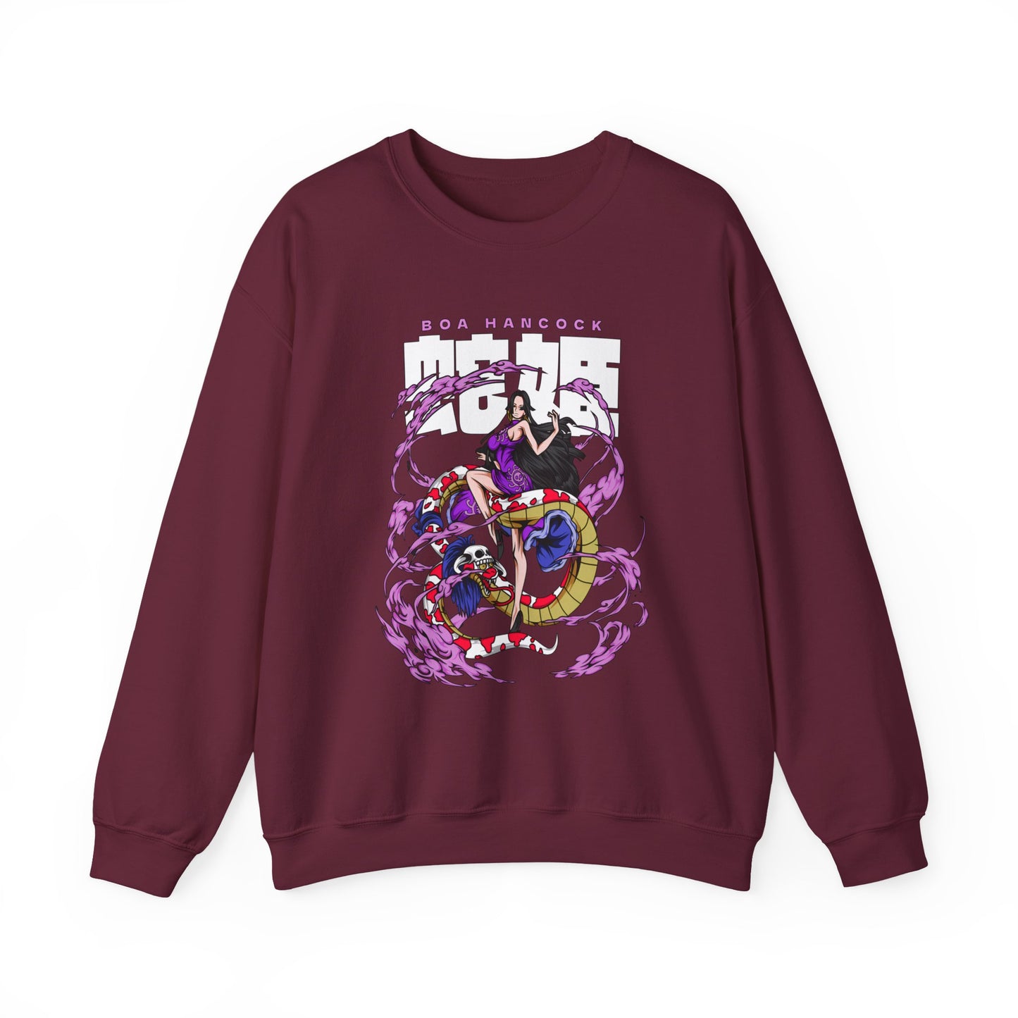 Boa Hancock Sweatshirt – 100% Cotton One Piece Anime Pullover for Fans