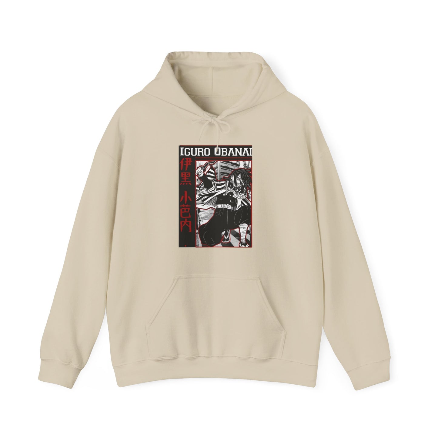 Iguro Obanai Demon Slayer Hoodie – 100% Cotton Anime Hoodie Featuring the Serpent Hashira