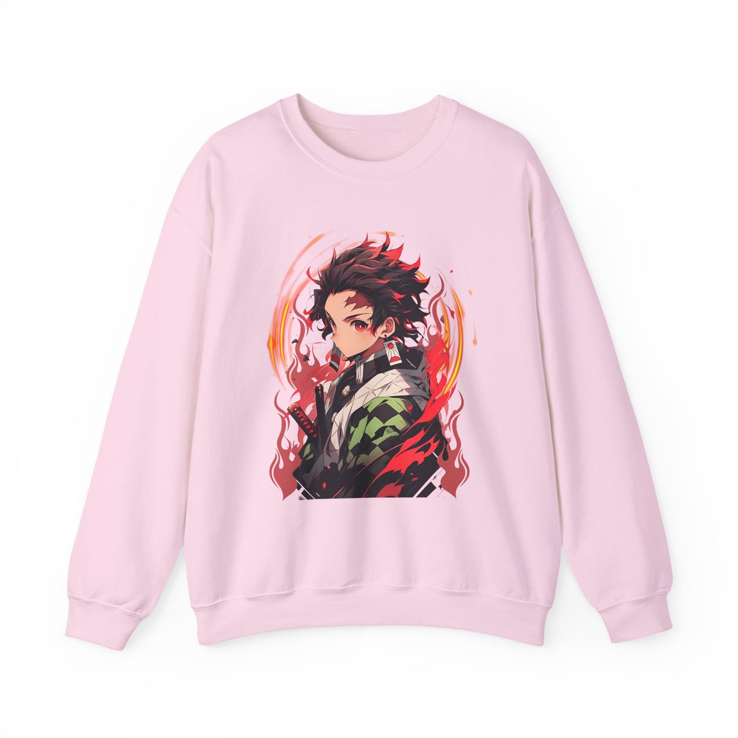 Tanjiro Kamado Demon Slayer Sweatshirt – 100% Cotton Anime Pullover for Kimetsu no Yaiba Fans