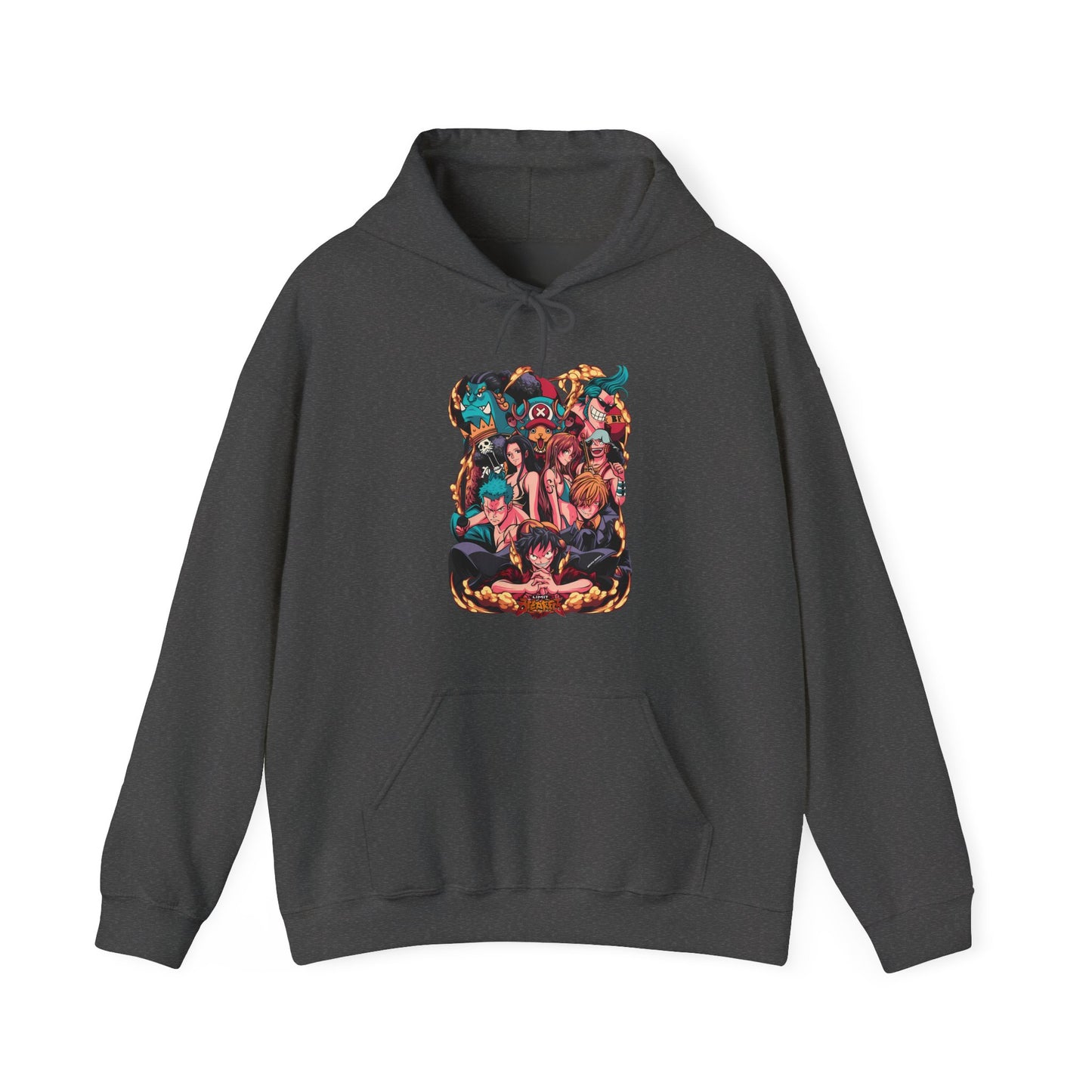One Piece Characters Hoodie – 100% Cotton Anime Hoodie Featuring Straw Hat Crew