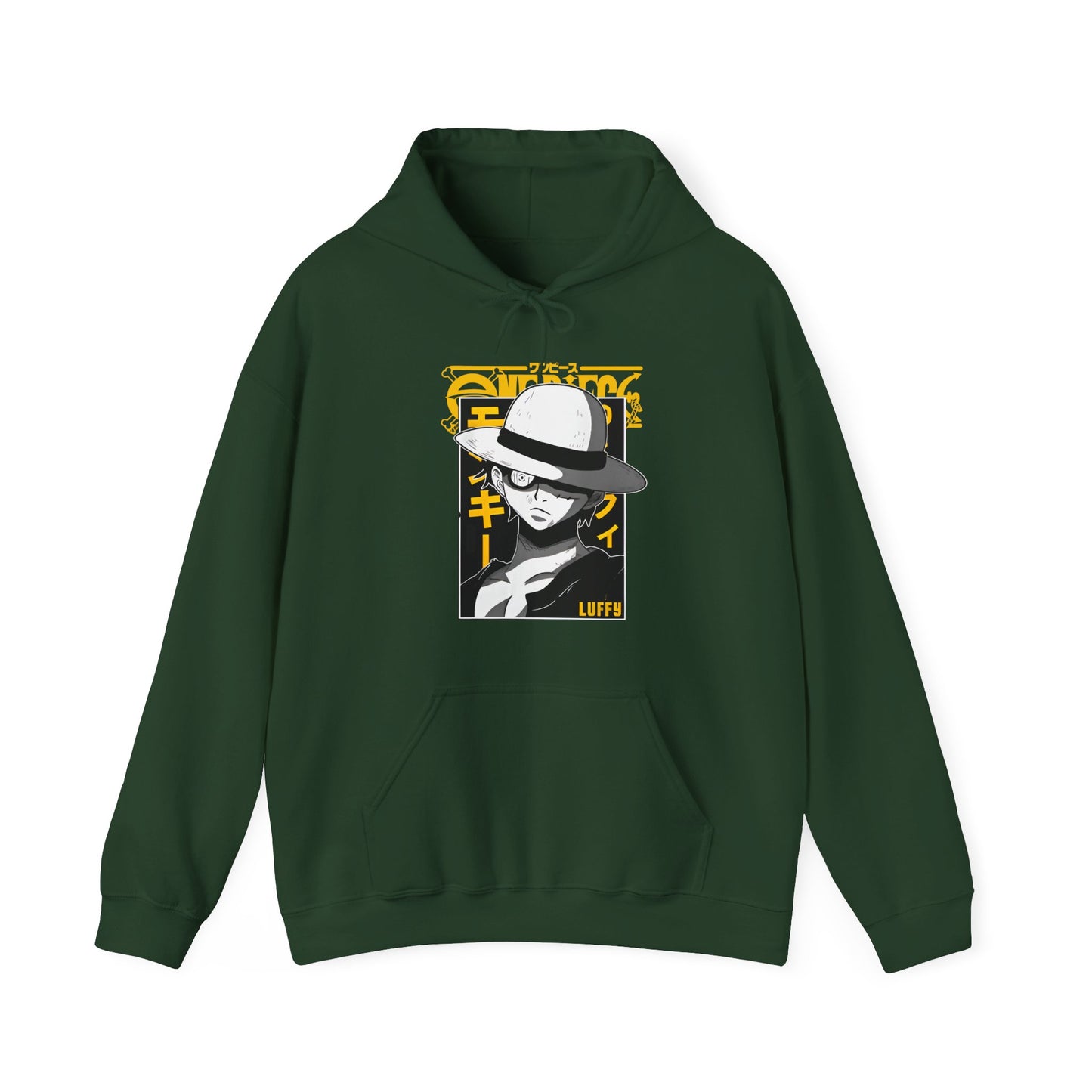 Luffy One Piece Hoodie – 100% Cotton Anime Hoodie for Straw Hat Pirates Fans