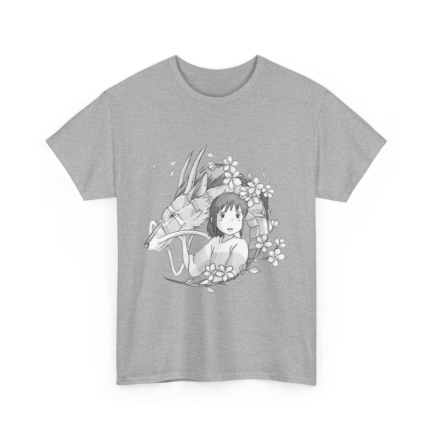 Chihiro and Haku T-Shirt – Spirited Away Ghibli Cotton Tee
