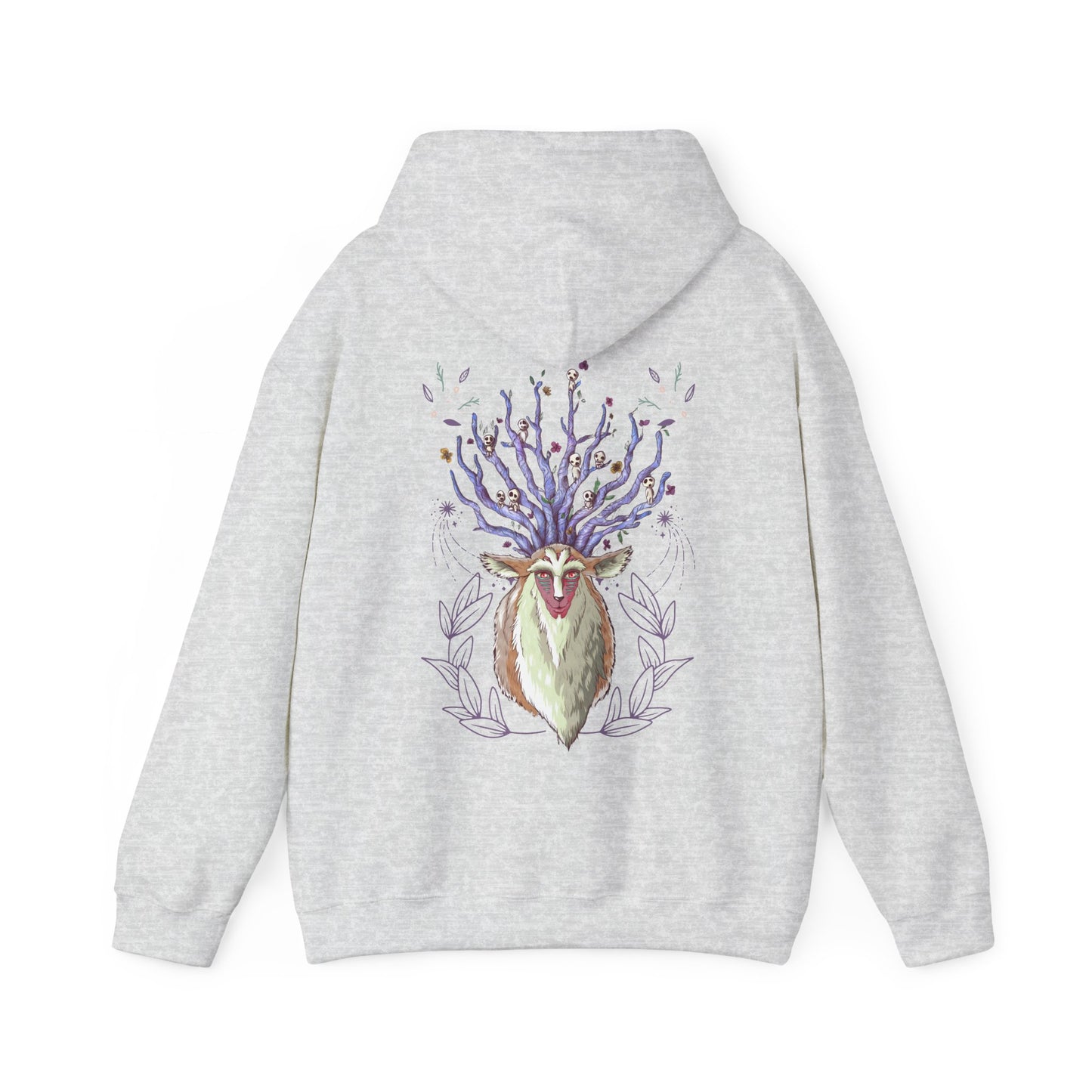 Forest Spirit Back Print Hoodie – 100% Cotton Princess Mononoke Sweatshirt | Studio Ghibli Apparel